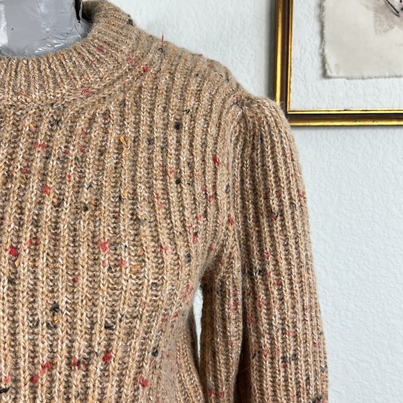 French Connection Natalya Ribbed Sweater Camel Multicolor - Picture 4 of 11